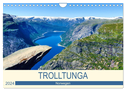 Trolltunga (Wandkalender 2024 DIN A4 quer), CALVENDO Monatskalender