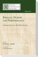 Biblical Humor and Performance