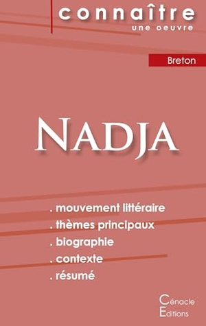 Breton, André. Fiche de lecture Nadja de Breton (Analyse littéraire de référence et résumé complet). Les éditions du Cénacle, 2022.