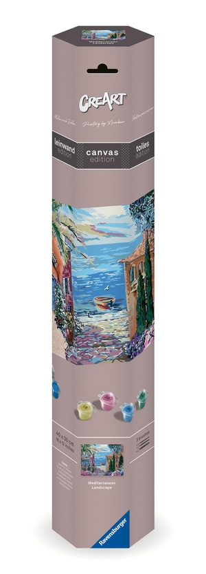 CreArt, Malen nach Zahlen Canvas Leinwand - Mediterrane Landschaft - Malen nach Zahlen auf Leinwand!. Ravensburger Spieleverlag, 2024.