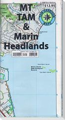 Mt. Tamalpais Trail Map-: Tom Harrison Maps