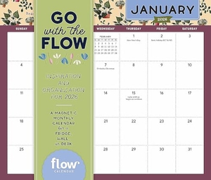Smit, Irene / Workman Calendars et al. Go with the Flow: Inspiration and Organization for 2026 - A Magnetic Monthly Calendar for Fridge, Wall, or Desk. Workman Publishing, 2025.