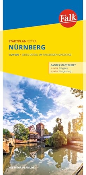 Falk Stadtplan Extra Nürnberg 1:20.000 - mit Ortsteilen von Feucht, Fürth, Heroldsberg, Oberasbach, Röthenbach a. d. P.,. Mairdumont, 2026.