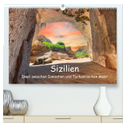 Sizilien - Insel zwischen Ionischen und Tyrhennischen Meer (hochwertiger Premium Wandkalender 2024 DIN A2 quer), Kunstdruck in Hochglanz