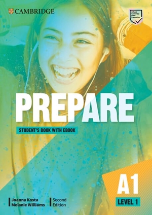 Kosta, Joanna / Melanie Williams. Prepare Level 1 Student's Book with eBook. Cambridge University Press, 2021.
