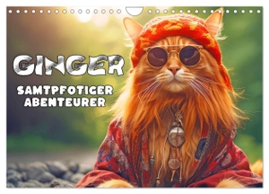 Brunner-Klaus, Liselotte. Ginger - Samtpfotiger Abenteurer (Wandkalender 2025 DIN A4 quer), CALVENDO Monatskalender - Humorvolle Katzenbilder. Calvendo, 2024.