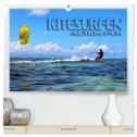 Kitesurfen - Action pur (hochwertiger Premium Wandkalender 2024 DIN A2 quer), Kunstdruck in Hochglanz