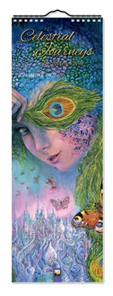 Josephine Wall, Celestial Journeys - Slimline-Kalender 2027 - Original Flame Tree Publishing-Kalender Slimeline [Kalender]