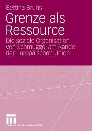 Bruns, Bettina. Grenze als Ressource - Die soziale Organisation von Schmuggel am Rande der Europäischen Union. VS Verlag für Sozialwissenschaften, 2009.
