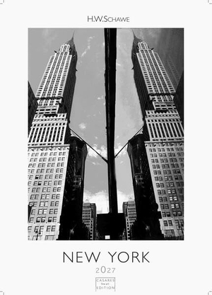 Schawe, H. W.. New York schwarz-weiss Kalender 2027 - Wandkalender | Fotokalender Nordamerika 59x42cm Grosses Format - Eleganter Schwarz-Weiß-Print mit beeindruckenden New York City Motiven. Casares Fine Art Edition, 2026.