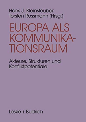 Europa als Kommunikationsraum - Akteure, Strukturen und Konfliktpotentiale in der europäischen Medienpolitik. VS Verlag für Sozialwissenschaften, 2012.
