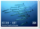 OCEAN - ART (Tischkalender 2024 DIN A5 quer), CALVENDO Monatskalender