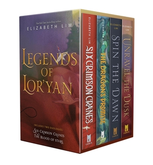 Lim, Elizabeth. Legends of Lor'yan 4-Book Boxed Set - Six Crimson Cranes; The Dragon's Promise; Spin the Dawn; Unravel the Dusk. Random House LLC US, 2023.