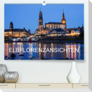 Elbflorenzansichten (Premium, hochwertiger DIN A2 Wandkalender 2023, Kunstdruck in Hochglanz)
