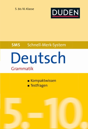 Hock, Birgit. SMS Deutsch - Grammatik 5.-10. Klasse. Bibliograph. Instit. GmbH, 2020.