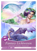 Fantasy Lichtwesen (Wandkalender 2024 DIN A2 hoch), CALVENDO Monatskalender