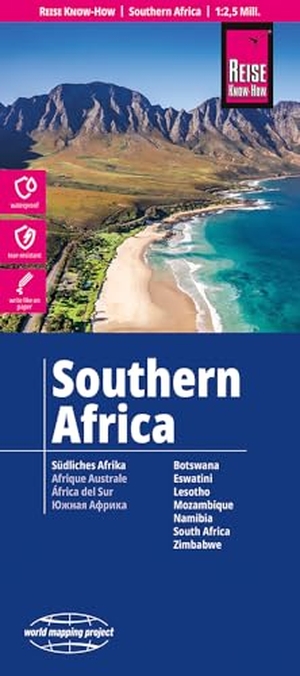Reise Know-How Landkarte Südliches Afrika (1:2.500.000) - reiß- und wasserfest (world mapping project). Reise Know-How Rump GmbH, 2026.