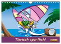Tierisch sportlich! (Wandkalender 2024 DIN A4 quer), CALVENDO Monatskalender