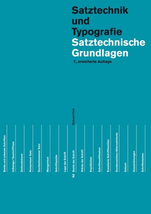 Frick, Richard. Satztechnische Grundlagen. Triest Verlag, 2026.