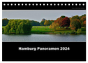 Hamburg Panoramen 2024 (Tischkalender 2024 DIN A5 quer), CALVENDO Monatskalender