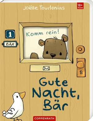 Tourlonias, Joëlle. Ding, dong! Komm rein! - Gute Nacht, Bär. Coppenrath, 2025.