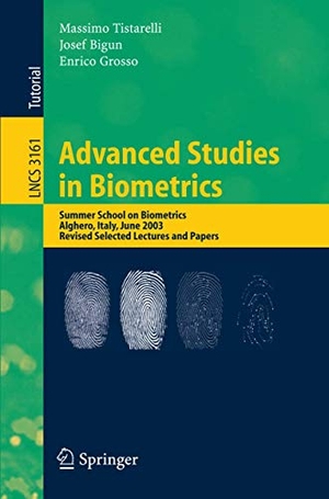 Tistarelli, Massimo / Enrico Grosso et al (Hrsg.). Advanced Studies in Biometrics - Summer School on Biometrics, Alghero, Italy, June 2-6, 2003. Revised Selected Lectures and Papers. Springer Berlin Heidelberg, 2005.