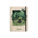 matabooks - Nachhaltiges A5 Notizbuch/Tagebuch/Bullet Journal/Schreibheft/Notebook aus Süßgraspapier - Nari Farbe: Rainy Green (punktiert)