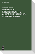 Lehrbuch Kirchenrechts aller christlichen Confessionen