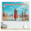 Surrealismus trifft Wüste (hochwertiger Premium Wandkalender 2024 DIN A2 quer), Kunstdruck in Hochglanz