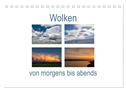 Wolken von morgens bis abends (Tischkalender 2025 DIN A5 quer), CALVENDO Monatskalender