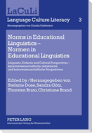 Norms in Educational Linguistics ¿ Normen in Educational Linguistics