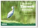 Wunderbare Tierwelt Deutschlands (Tischkalender 2024 DIN A5 quer), CALVENDO Monatskalender