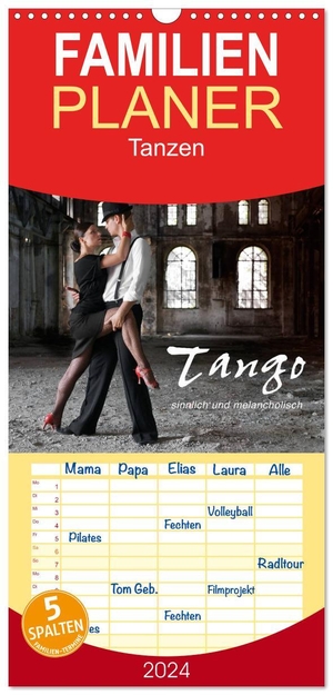 Krätschmer, Photodesign. Familienplaner 2024 - Tango - sinnlich und melancholisch mit 5 Spalten (Wandkalender, 21 x 45 cm) CALVENDO - Tango, ein leidenschaftlicher, erotischer und melancholischer Tanz. Calvendo, 2023.
