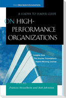 On High Performance Organizations