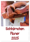 Eichhörnchen Planer 2025 (Wandkalender 2025 DIN A4 hoch), CALVENDO Monatskalender