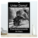 Unter Dampf. Eisenbahnromantik im Harz (hochwertiger Premium Wandkalender 2024 DIN A2 hoch), Kunstdruck in Hochglanz