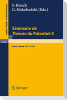 Séminaire de Théorie du Potentiel Paris, 1977-1978, No. 4
