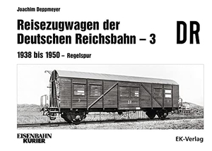 Deppmeyer, Joachim. Reisezugwagen der DR - 3 Band 3: 1938 - 1950 Regelspur - 1938 bis 1950 - Regelspur. Ek-Verlag EisenbahnKurier, 2026.