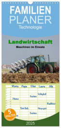Familienplaner 2025 - Landwirtschaft - Maschinen im Einsatz mit 5 Spalten (Wandkalender, 21 x 45 cm) CALVENDO