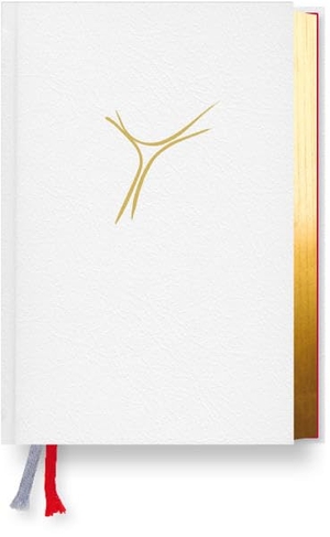 Neues Gotteslob Bistum Fulda - Lederfaserstoff Cabra weiß mit Signet (Kreuz) in goldener Farbe + Goldschnitt. Parzellers Buchverlag, 2013.
