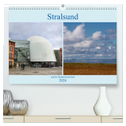 Stralsund und die Boddenlandschaft (hochwertiger Premium Wandkalender 2024 DIN A2 quer), Kunstdruck in Hochglanz