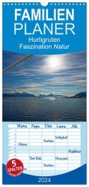 Familienplaner 2024 - Hurtigruten - Faszination Natur mit 5 Spalten (Wandkalender, 21 x 45 cm) CALVENDO
