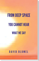 From Deep Space You Cannot  Hear What We Say