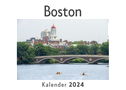 Boston (Wandkalender 2024, Kalender DIN A4 quer, Monatskalender im Querformat mit Kalendarium, Das perfekte Geschenk)