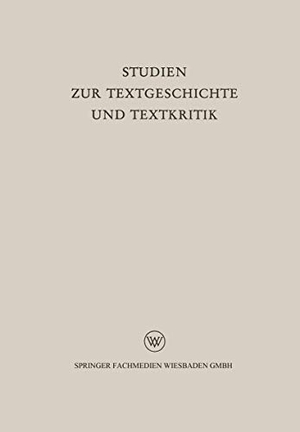Merkelbach, Reinhold / Hellfried Dahlmann. Studien zur Textgeschichte und Textkritik. VS Verlag für Sozialwissenschaften, 1959.