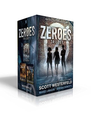 Westerfeld, Scott / Lanagan, Margo et al. Zeroes Trilogy (Boxed Set) - Zeroes; Swarm; Nexus. Simon & Schuster Books for Young Readers, 2019.