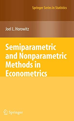 Horowitz, Joel L.. Semiparametric and Nonparametric Methods in Econometrics. Springer Nature B.V., 2009.