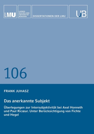 Juhasz, Frank. Das anerkannte Subjekt - Überlegungen zur Intersubjektivität bei Axel Honneth und Paul Ric¿ur. Unter Berücksichtigung von Fichte und Hegel. Buchschmiede, 2026.