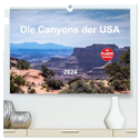 Die Canyons der USA (hochwertiger Premium Wandkalender 2024 DIN A2 quer), Kunstdruck in Hochglanz