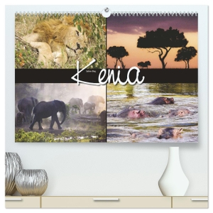 Kenia (hochwertiger Premium Wandkalender 2024 DIN A2 quer), Kunstdruck in Hochglanz - Tiere und Landschaften, fotografiert in Kenia. Calvendo Verlag, 2023.